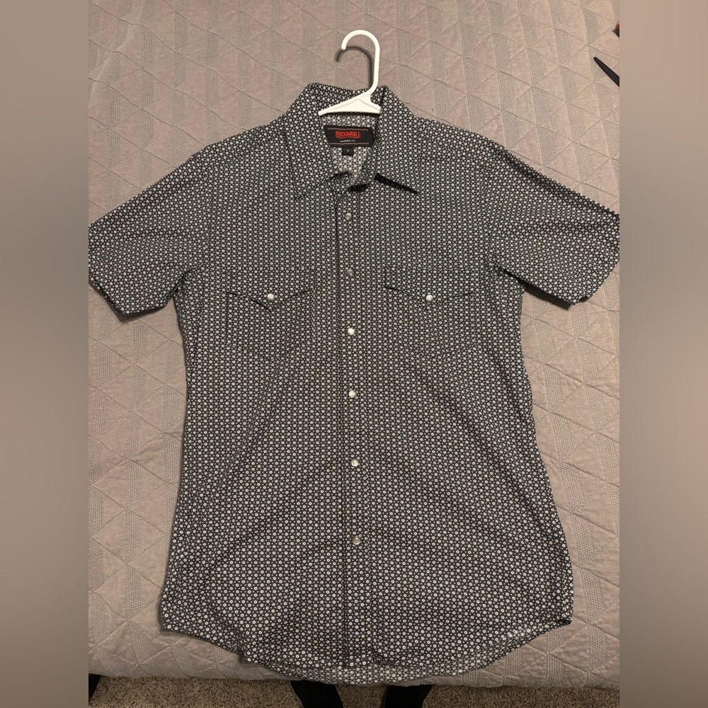 Rock&Roll denim pearl snap shirt